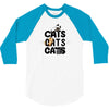 cats cats cats 3/4 Sleeve Shirt