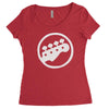 scott pilgrim vs the world bass guitar rockband vintage show movie tee Women's Triblend Scoop T-shirt