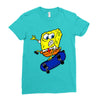 sponge board Ladies Fitted T-Shirt