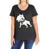bulldog Ladies Curvy T-Shirt