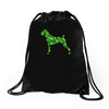 boxer leaf Drawstring Bags