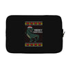ugly dinosaur merry christmas Laptop sleeve