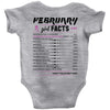 February Girl Facts Aquarius Baby Onesie