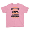 Super Cool Papa Of A Freaking Awesome Grandson Youth Tee