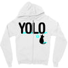 yolo cat Zipper Hoodie