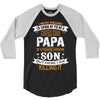 Super Cool Papa Of A Freaking Awesome Son 3/4 Sleeve Shirt