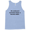 awkward morning funny t shirt sex humor college s 3xl Tank Top