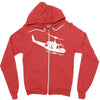 design uh 1h helicopter hubschrauber us army irak krieg war vietnam Zipper Hoodie