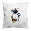 who loves poodle Throw Pillow