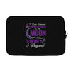 i love someone with pancreatic cancer to the moon &amp; back to infinity Laptop sleeve