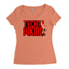 funny techno viking 3, ideal birthday present or gift Women's Triblend Scoop T-shirt