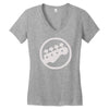 scott pilgrim vs the world bass guitar rockband vintage show movie tee Women's V-Neck T-Shirt