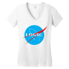 logic nasa Women's V-Neck T-Shirt