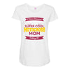 i never dreamed i'd grow up to be a super cool motocross mom but here Maternity Scoop Neck T-shirt