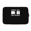 geeks will save the world mac version (2) Laptop sleeve