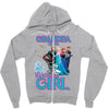 grandpa of the birthday girl Zipper Hoodie