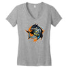 shark knight graphic Women's V-Neck T-Shirt
