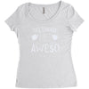 without me, it's just aweso Women's Triblend Scoop T-shirt