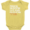 mike dustin lucas eleven will Baby Bodysuit