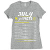 July Girl Facts Leo Ladies Fitted T-Shirt
