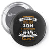 Super Cool Son Of A Freaking Awesome Mom Pin-back button