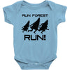 run forest run Baby Bodysuit