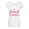playing for breast cancer Maternity Scoop Neck T-shirt