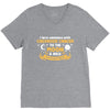 I Love Someone with Childhood Cancer to The Moon and Back to Infinity V-Neck Tee