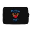 red nosed bear Laptop sleeve