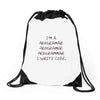 i write code Drawstring Bags