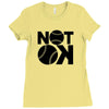 not ok baseball Ladies Fitted T-Shirt