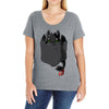 pocket toothless Ladies Curvy T-Shirt