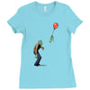 happiness is fleeting Ladies Fitted T-Shirt