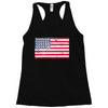 t-rex vintage american flag Racerback Tank