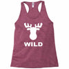 wild animal funny Racerback Tank