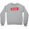 simple red Crewneck Sweatshirt