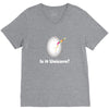 is it Unicorn V-Neck Tee