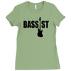 bass guitar Ladies Fitted T-Shirt