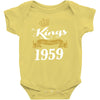 kings are born in 1959 Baby Onesie