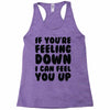 new rude birthday present Racerback Tank
