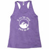 if it's too steep you're too old Racerback Tank