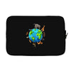 animal polygon around the planet Laptop sleeve