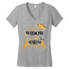 i'm not a widow i'm a wife to a husband with wings Women's V-Neck T-Shirt