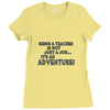 teacher adventure Ladies Fitted T-Shirt