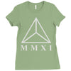 mmxi roman numerals triangle Ladies Fitted T-Shirt