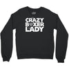 crazy boxer lady Crewneck Sweatshirt