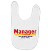 Manager Of Myselfy i Was Nobody Before Social Media Baby Bibs