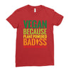 vegan because plant powered badiss was not an offical title Ladies Fitted T-Shirt