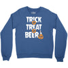 trick or treat or beer Crewneck Sweatshirt