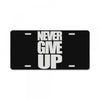 never give up (2) License Plate